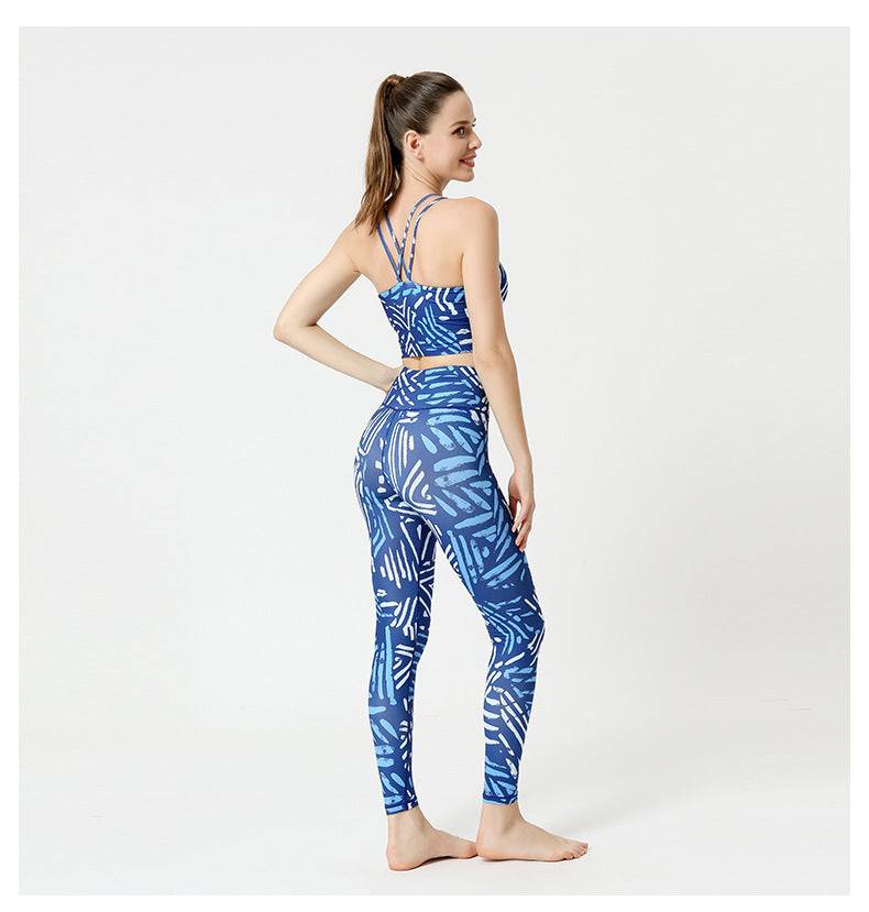 Sultyra Printed Yoga Outfit Set Botanical Sets