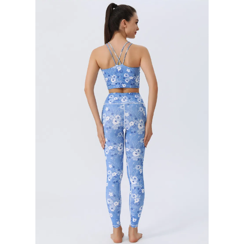Sultyra Printed Yoga Outfit Set Botanical Sets