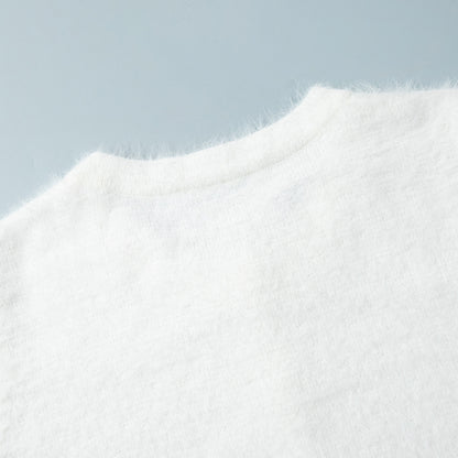 Cross-border Plush Long Sleeve Half-length Dress Set European and American Style2025Autumn and Winter New Single-Breasted Cardigan and Skirt Set