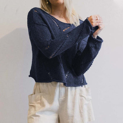 Sultyra Hollow Thin Knitted Sweater
