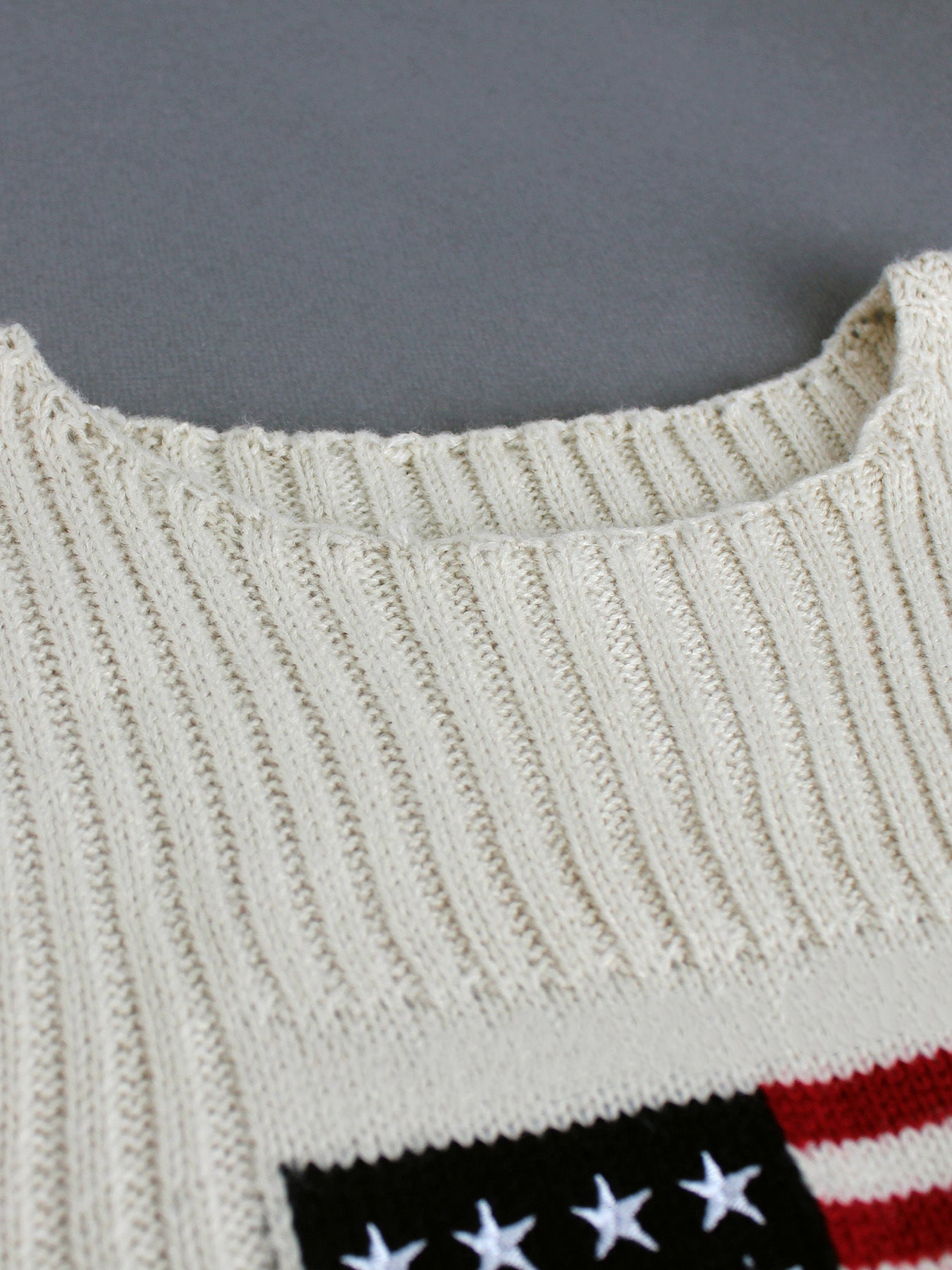 Foreign Trade Cross-Border European and American Amazon Source Manufacturer Sweater Women's Knitted Top American Independence Day Flag Vest Summer