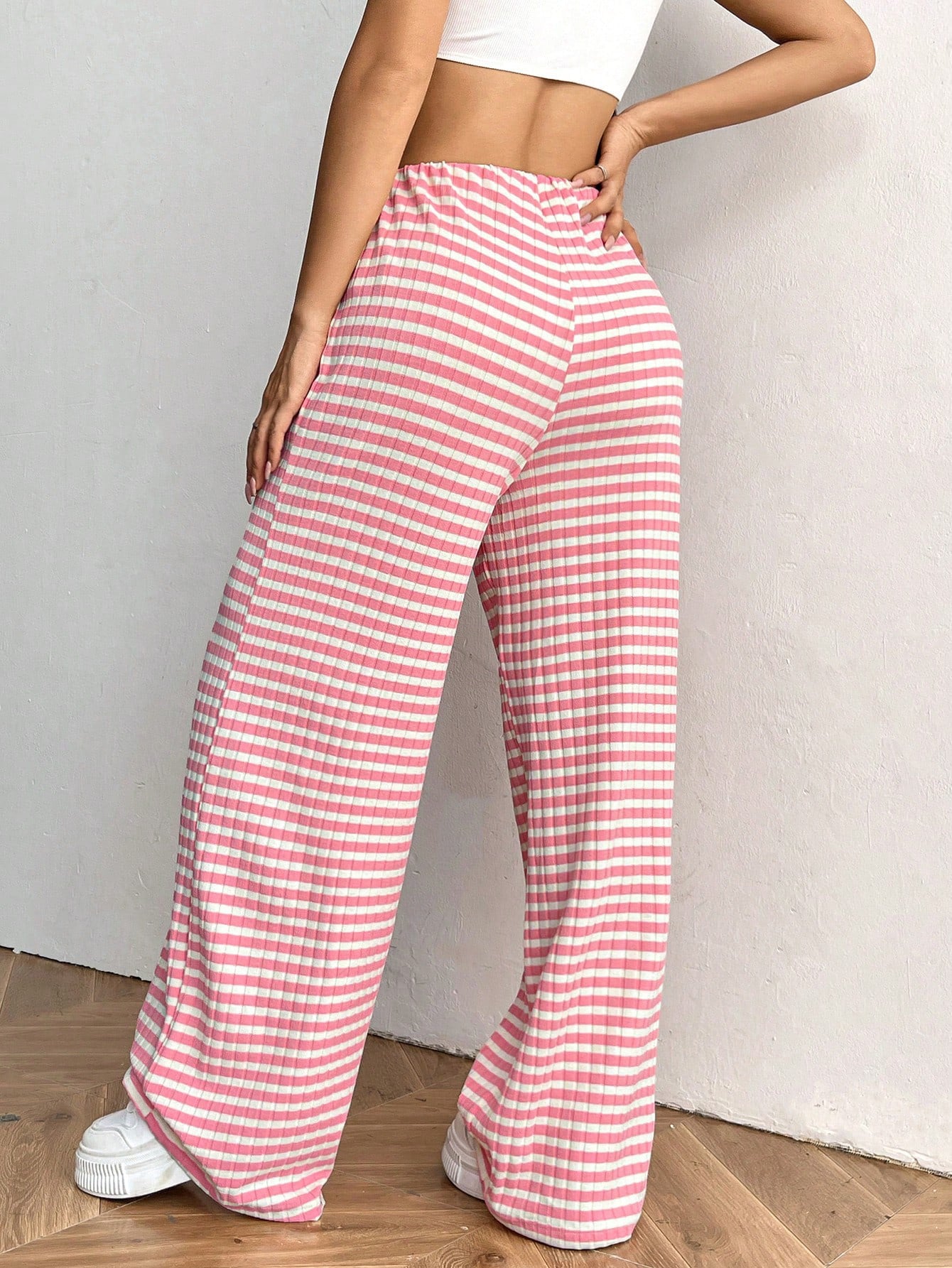 Sultyra Drawstring Cotton Straight Pants