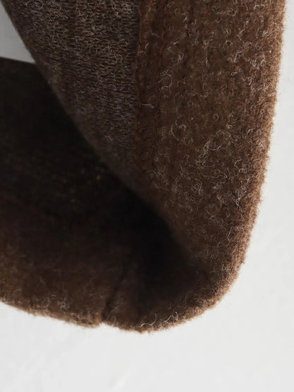 Europe and America2024Spring and Autumn Sports Jacket Stand Collar Loose Long Sleeve Women's Woolen Jacket Coat B88688