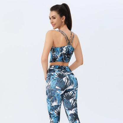 Sultyra Printed Yoga Outfit Set Botanical Sets