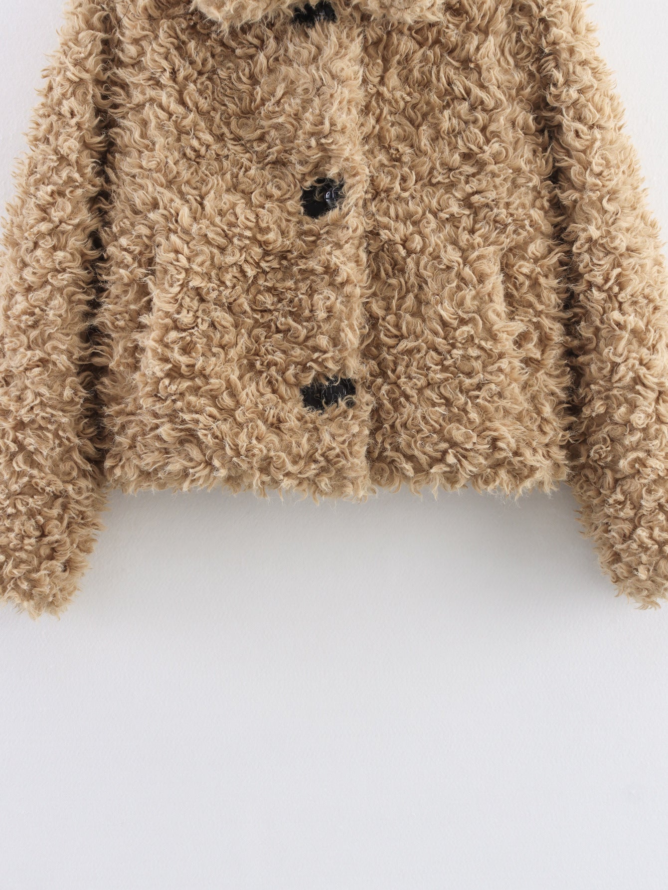 Cross-Border Foreign Trade Women's Clothing2025Winter European and American Style Turn-Down Collar Long Sleeve Single-Breasted Faux Fur Coat for Women A15076