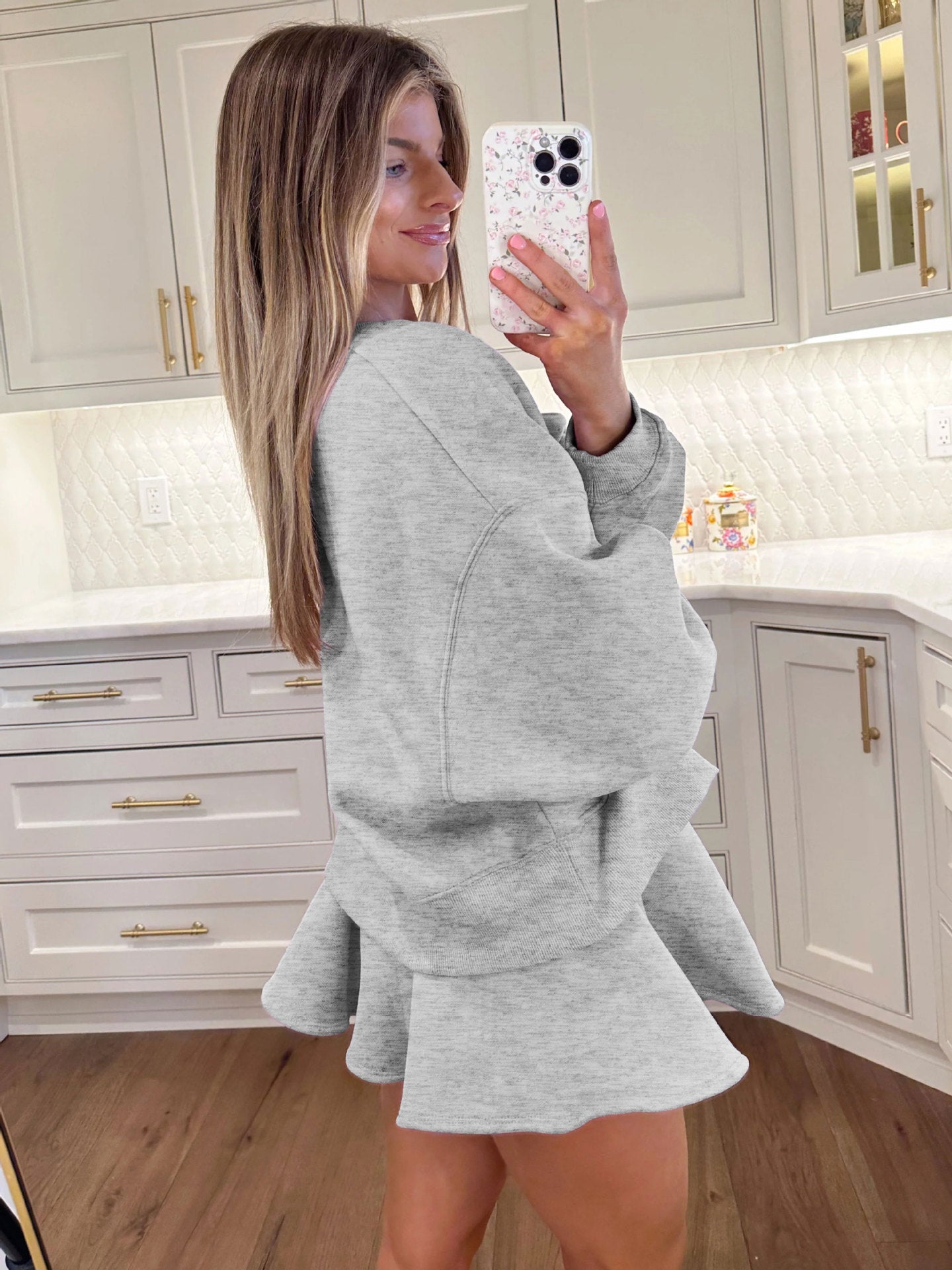 Sultyra Ballet Style High Waist Tie Half Skirt Set