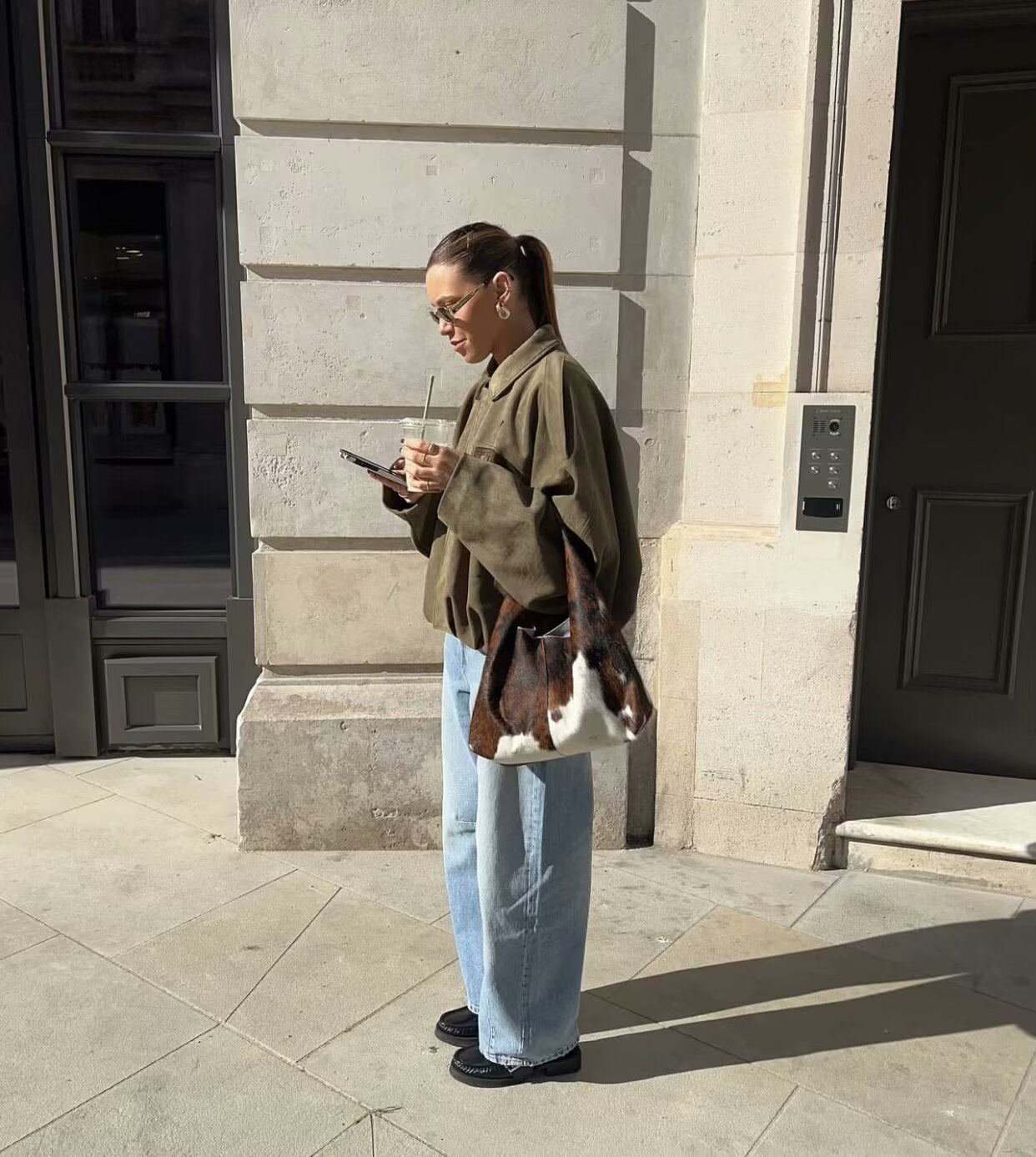 9Wholesale European and American Style2025Spring and Autumn Casual Suede Texture Lapel Bomber Jacket for Women B88824