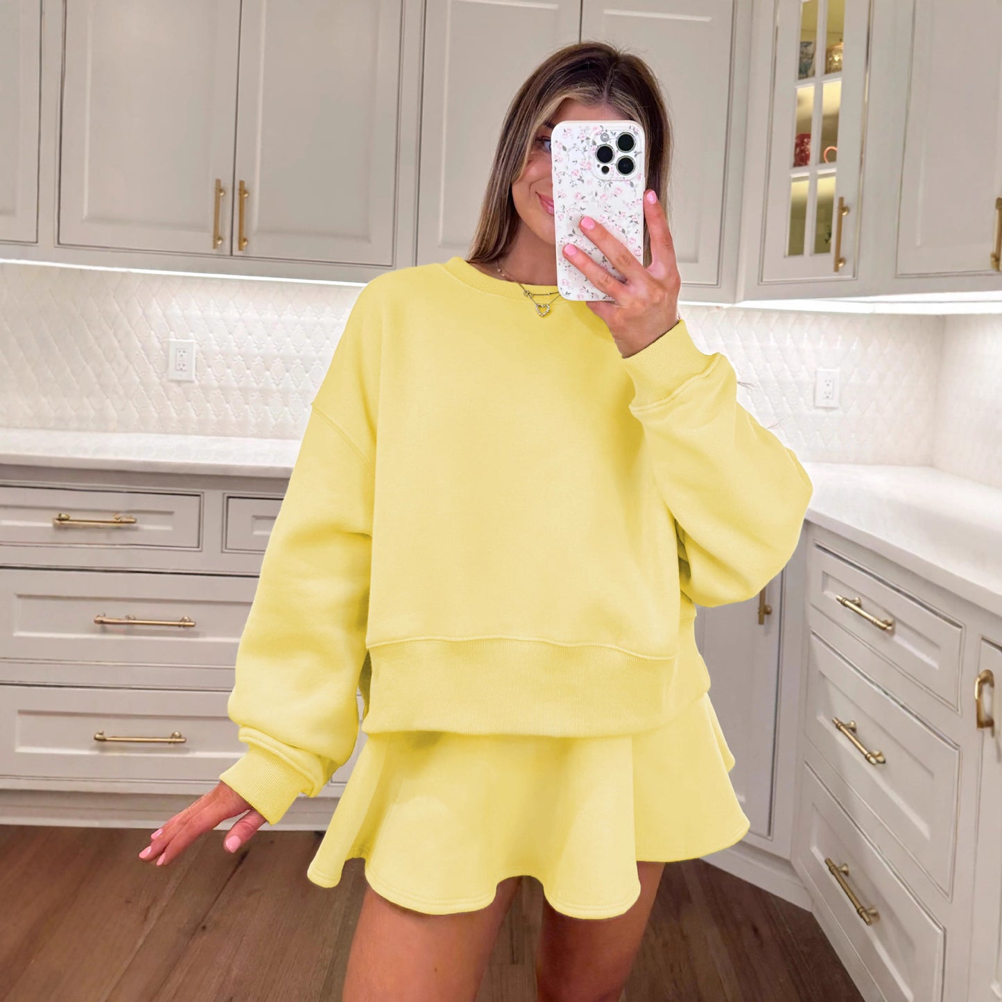 Sultyra Ballet Style High Waist Tie Half Skirt Set