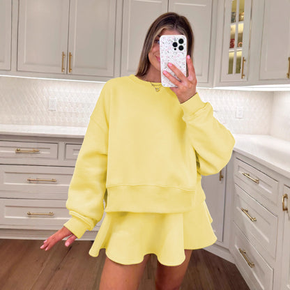 Sultyra Ballet Style High Waist Tie Half Skirt Set