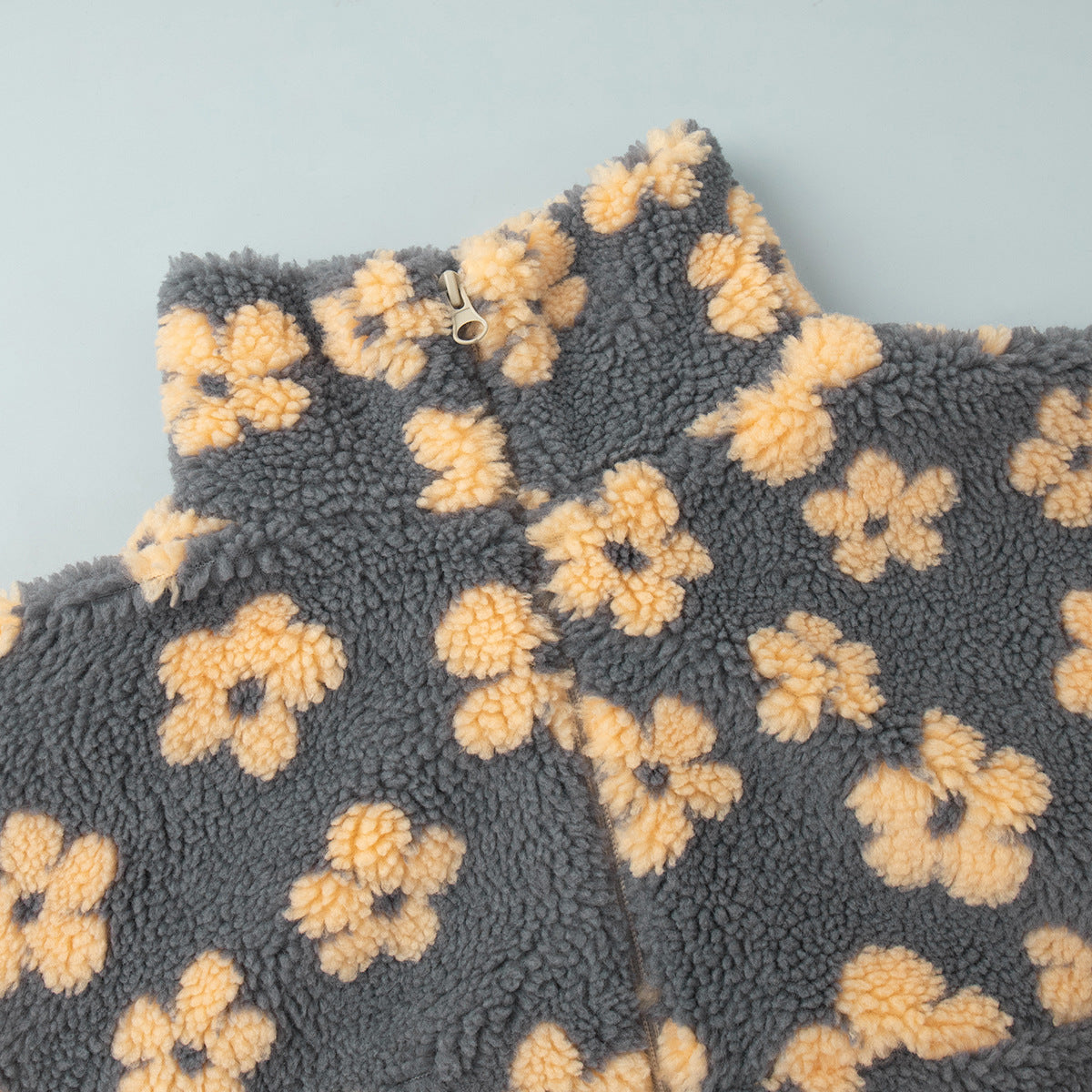 Cross-border fleece floral sweatshirt Europe and America2025Autumn and Winter New Fashion Sweatshirt Warm Fuzzy Sweatshirt Fleece Top for Women