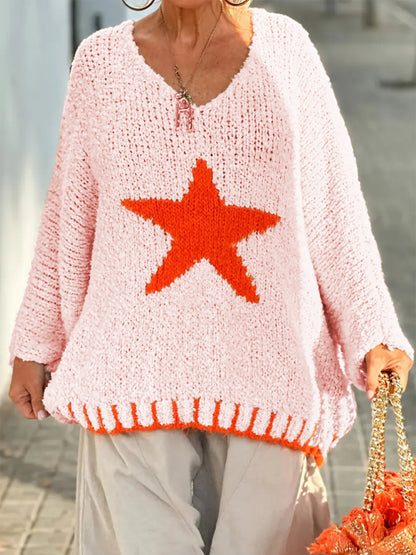 Sultyra Star V Collar Sweater