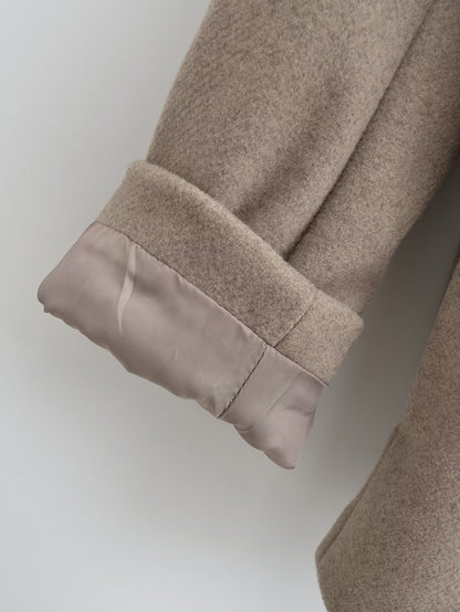 Wholesale Amazon Women's Clothing Autumn Winter New Fashionable Loose Fit V Double-breasted Woolen Coat C91695