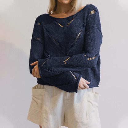Sultyra Hollow Thin Knitted Sweater
