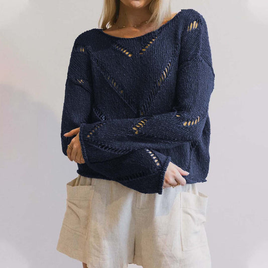 Sultyra Hollow Thin Knitted Sweater