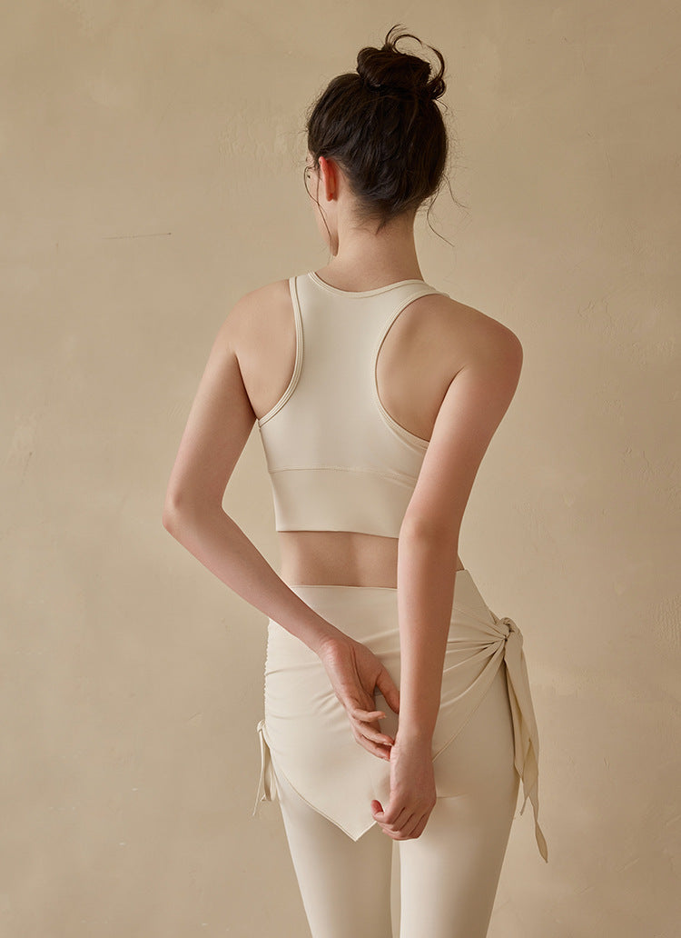 Sultyra 2-Piece Yoga Outfit: Top with Built-in Bra and High-Waist Pants
