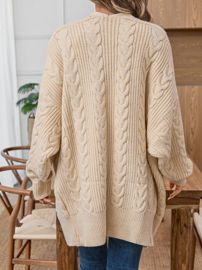 Sultyra Mid-Length Knitted Cardigan Retro