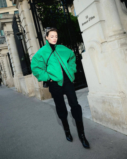 Women's Clothing Wholesale Cross-Border2025Winter European and American Style Baseball Jacket Loose Cotton Coat Women's Outerwear A19518European and American Style