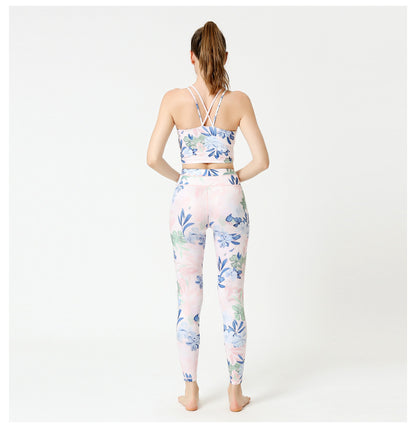 Sultyra Printed Yoga Outfit Set Botanical Sets