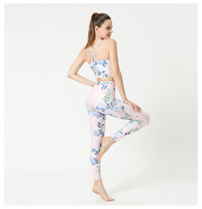 Sultyra Printed Yoga Outfit Set Botanical Sets