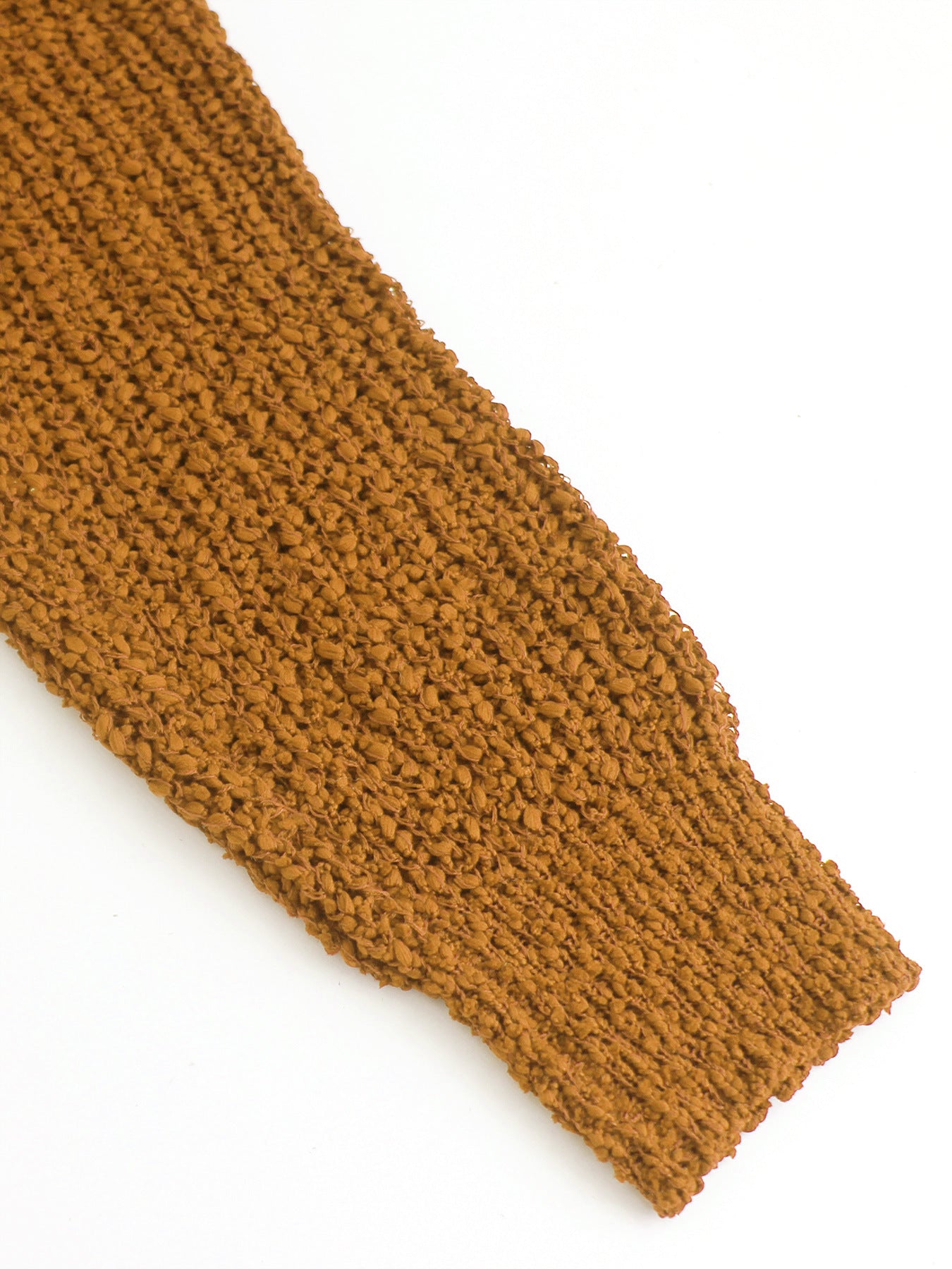 Foreign Trade Cross-Border European and American Amazon Source Manufacturer Large V Collar Hollow Pullover Knit Sweater Long Sleeve Solid Color Spring Autumn