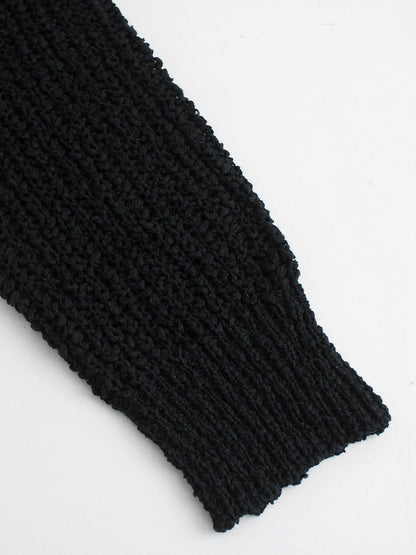 Foreign Trade Cross-Border European and American Amazon Source Manufacturer Large V Collar Hollow Pullover Knit Sweater Long Sleeve Solid Color Spring Autumn