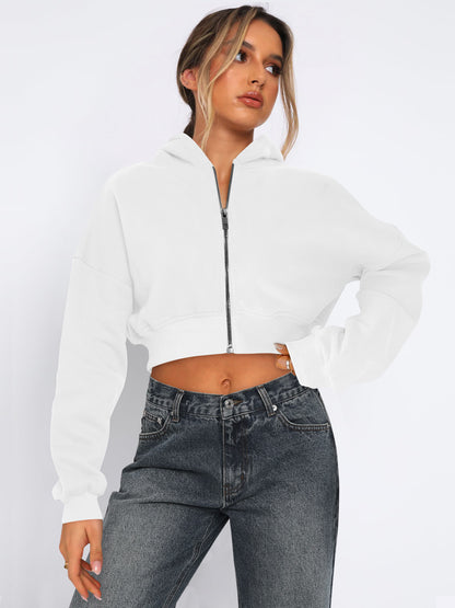 Sultyra Fleece Zipper Cardigan Hooded