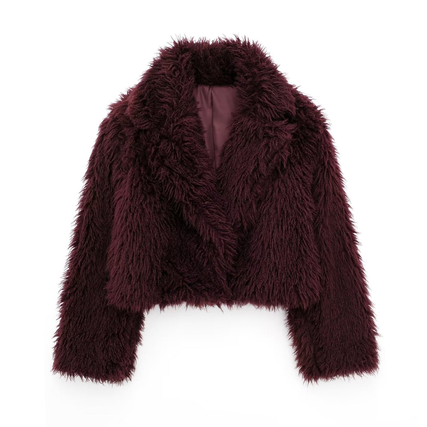 Cross-Border Amazon Women's Fashion European and American Winter New Fashion Versatile Eco-Friendly Faux Fur Short Coat D69135