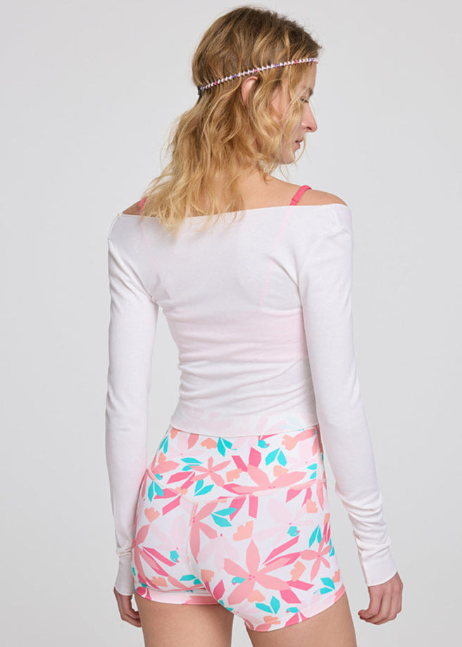 Sultyra Hip Lift Printed Sports Shorts
