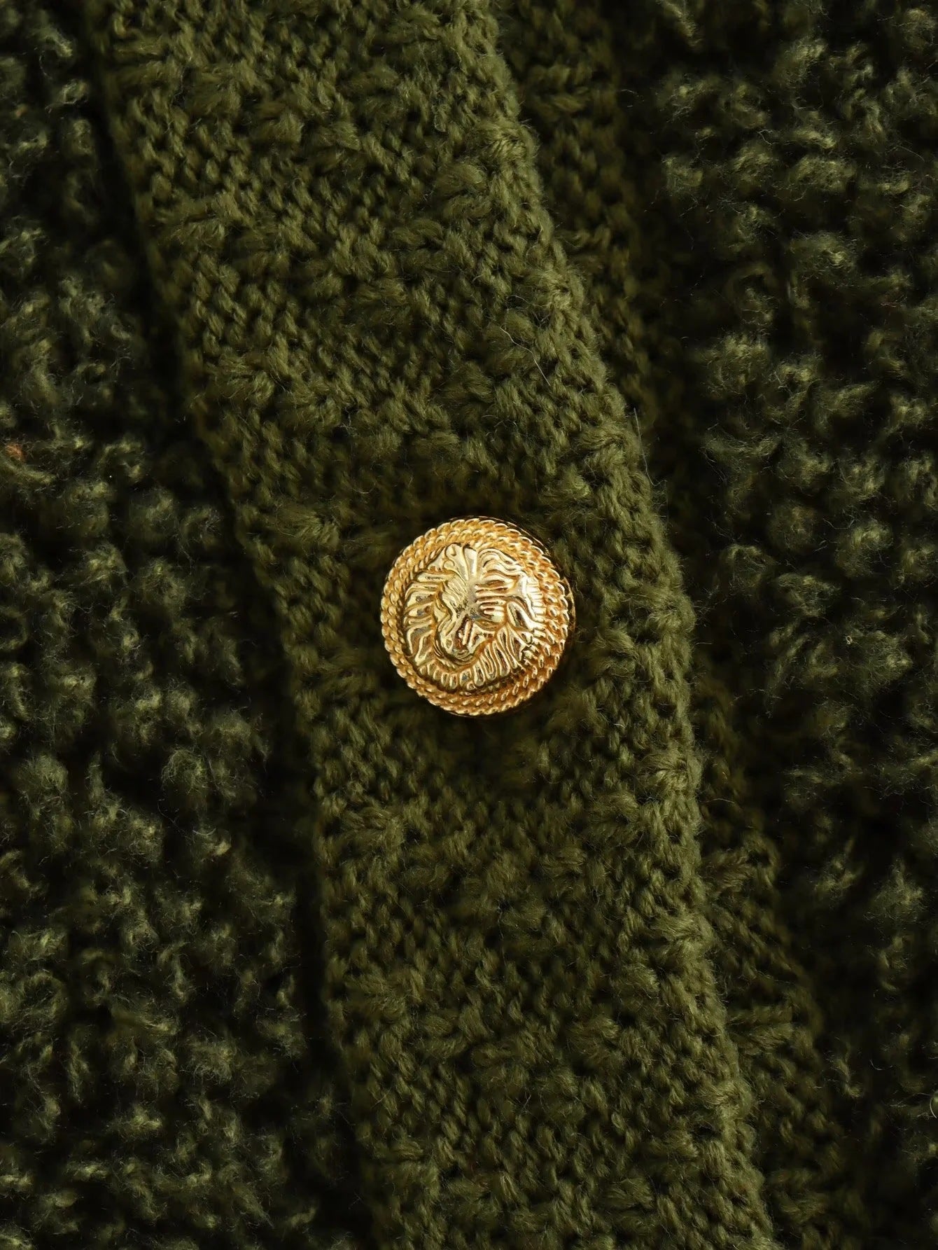 Cross-Border2023European and American Autumn Winter New Women's Solid Color Little Chanel Style Knitted Cardigan Short Woolen Coat B62822