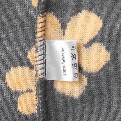 Cross-border fleece floral sweatshirt Europe and America2025Autumn and Winter New Fashion Sweatshirt Warm Fuzzy Sweatshirt Fleece Top for Women