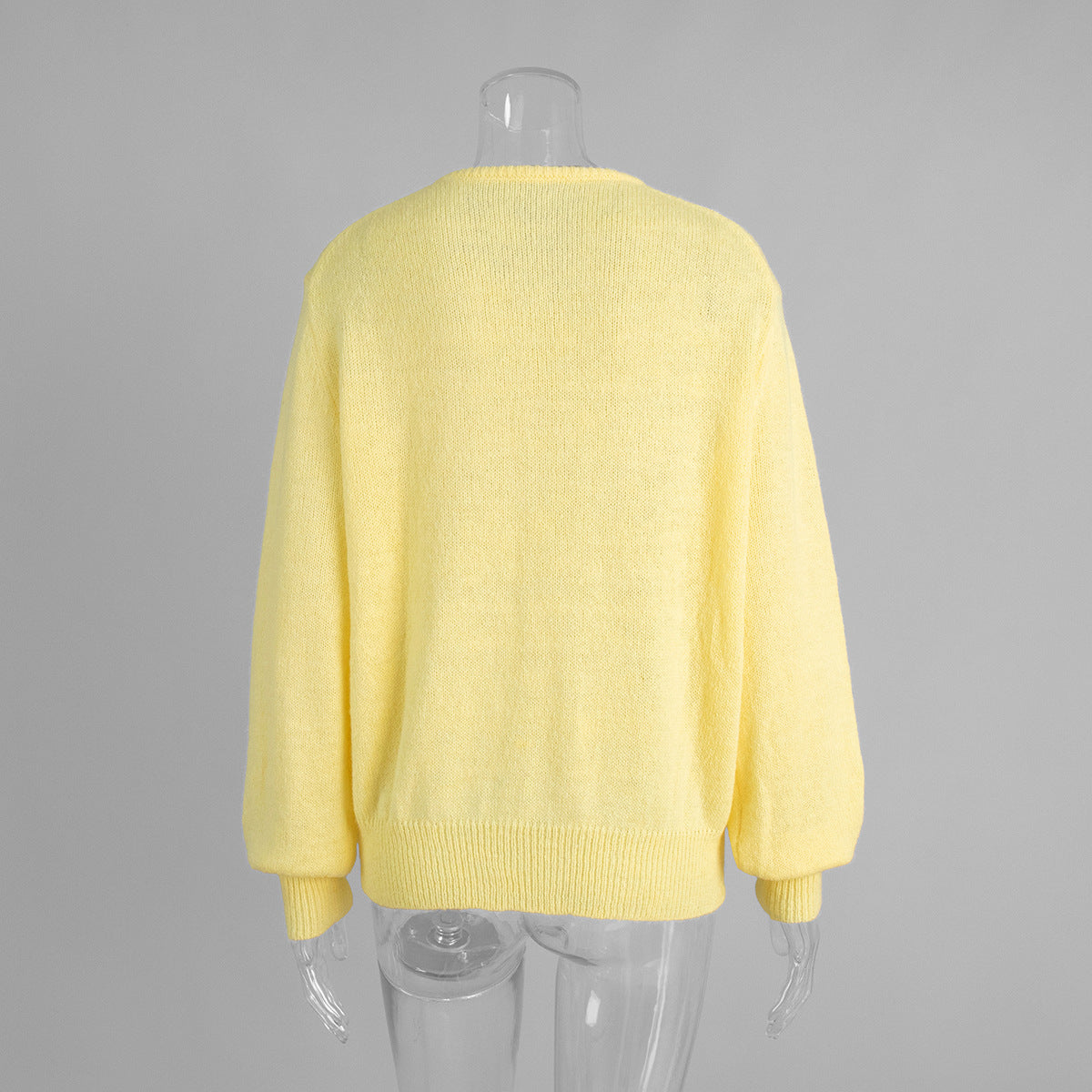 Candy Color Knitted Cardigan Women's European and American2025Autumn and Winter Mohair Solid Color Cardigan Macaron Color Sweater Cardigan for Women