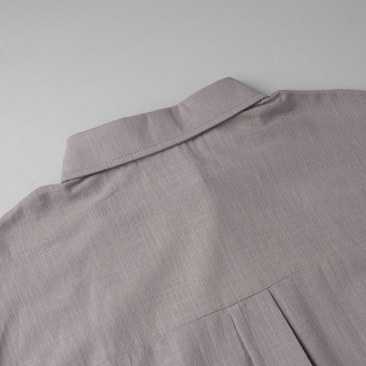 Cross-border pure cotton cardigan long sleeve shorts set2025Spring and summer outerwear simple solid color European and American style casual suit for women