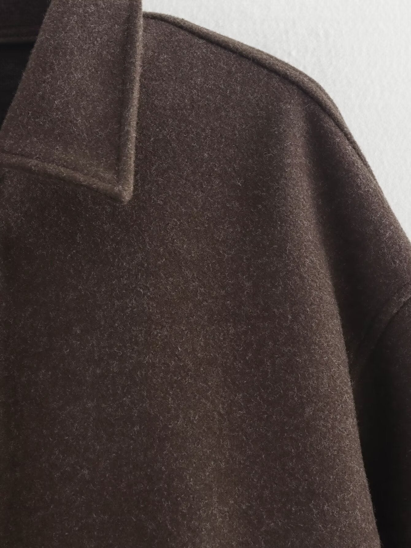 2025Autumn Fashion Three-Color Solid Wide Zipper Wool Coat Cross-Border Amazon Women's Clothing B88780