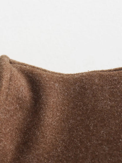 Europe and America2024Spring and Autumn Sports Jacket Stand Collar Loose Long Sleeve Women's Woolen Jacket Coat B88688