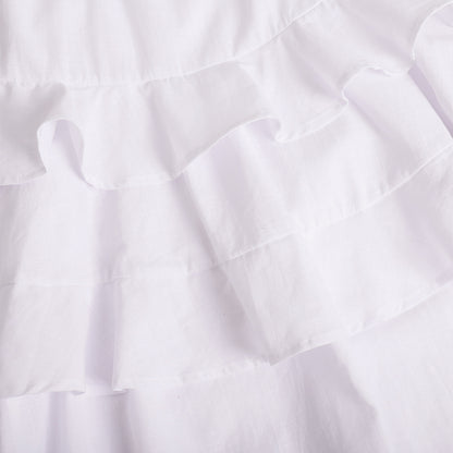 Cross-border spaghetti strap dress European and American style2025Summer Multi-layer Ruffle Cake Dress Short Backless Strap Dress