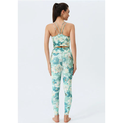 Sultyra Printed Yoga Outfit Set Botanical Sets