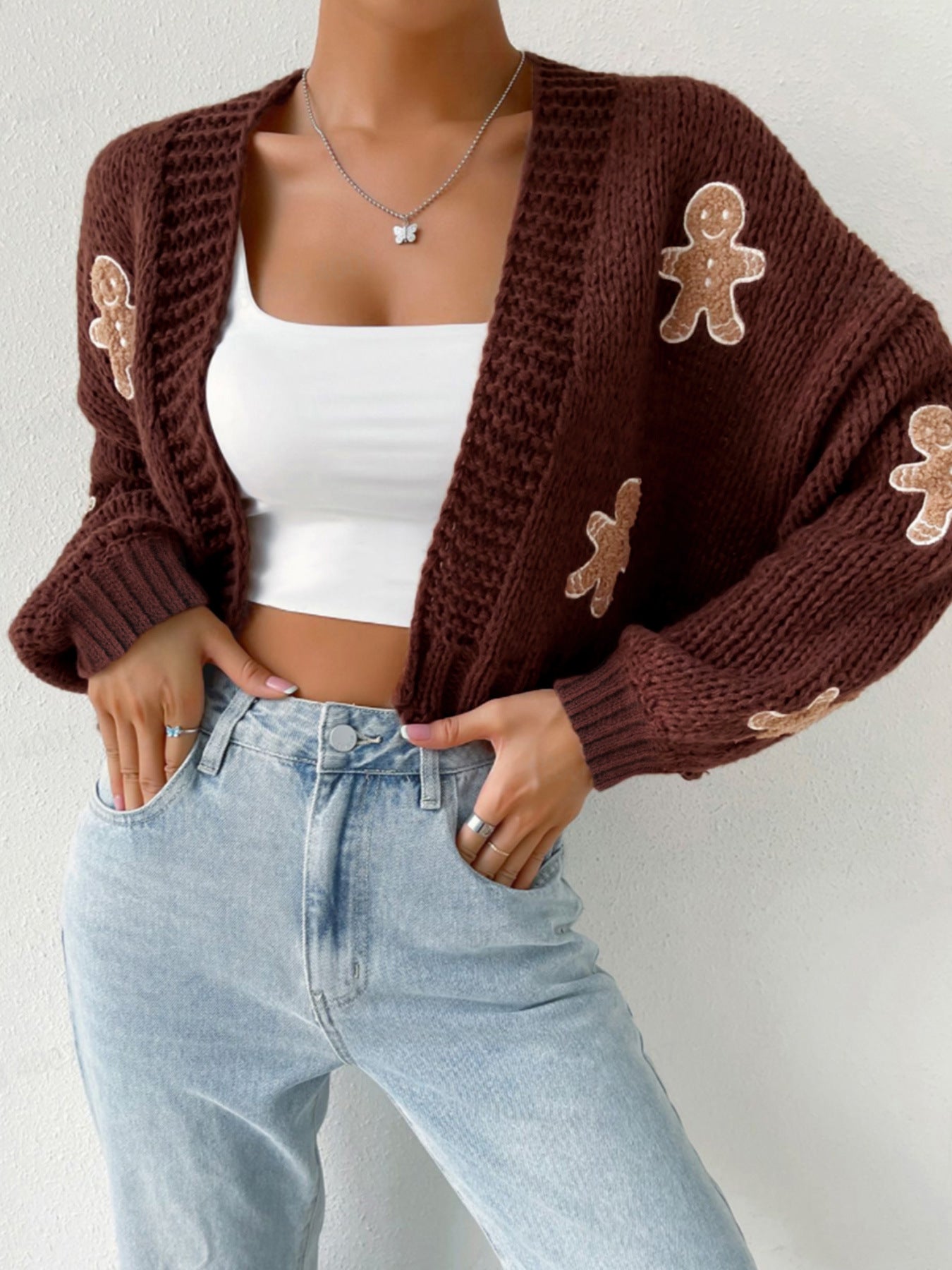Sultyra Cookie Man Pattern Sweater