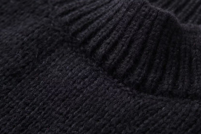 Cross-border Wholesale European and American Women's Clothing2024New Spring and Autumn Season Elegant Round Neck Simple Style Thin Knitted Sweater A34318