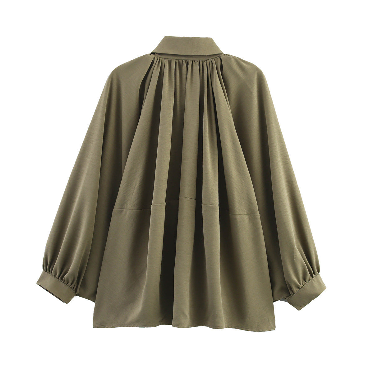 Cross-Border Foreign Trade Women's Clothing2025Autumn European and American Style Turn-Down Collar Long Sleeve Puff Jacket Baseball Coat for Women A15048