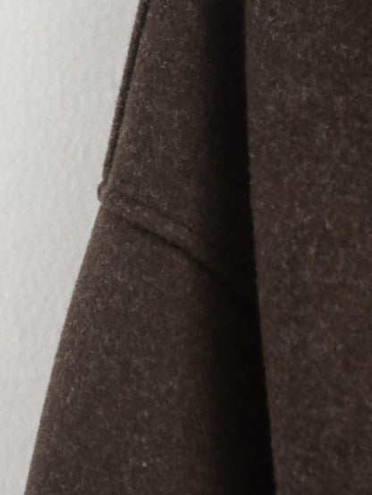 2025Autumn Fashion Three-Color Solid Wide Zipper Wool Coat Cross-Border Amazon Women's Clothing B88780