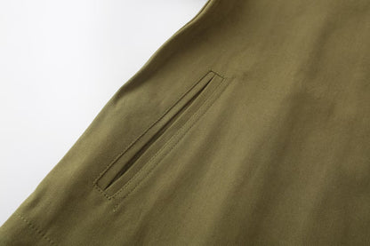 Cross-Border Foreign Trade Women's Clothing2025Autumn European and American Style Turn-Down Collar Long Sleeve Retro Color-Block Jacket Baseball Coat for Women A15057