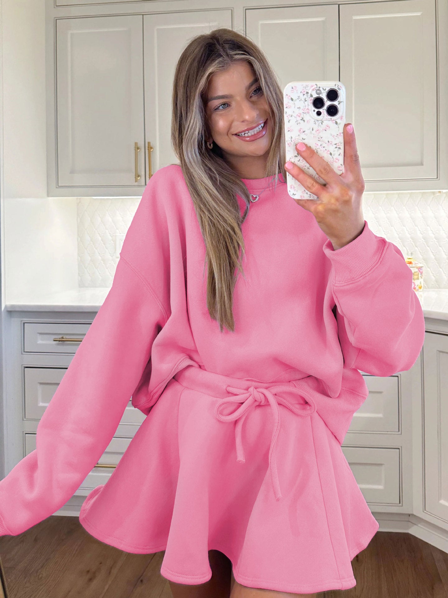 Sultyra Ballet Style High Waist Tie Half Skirt Set