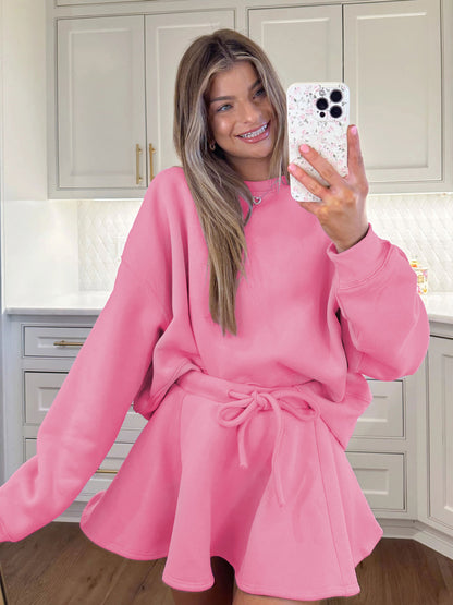 Sultyra Ballet Style High Waist Tie Half Skirt Set