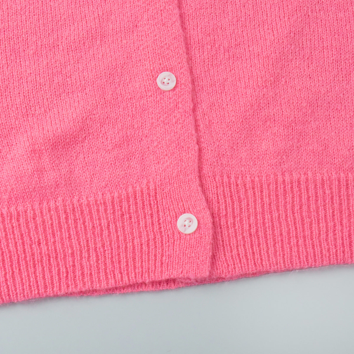 Candy Color Knitted Cardigan Women's European and American2025Autumn and Winter Mohair Solid Color Cardigan Macaron Color Sweater Cardigan for Women