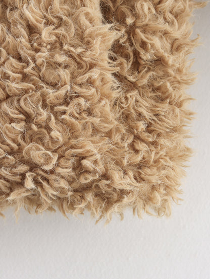 Cross-Border Foreign Trade Women's Clothing2025Winter European and American Style Turn-Down Collar Long Sleeve Single-Breasted Faux Fur Coat for Women A15076