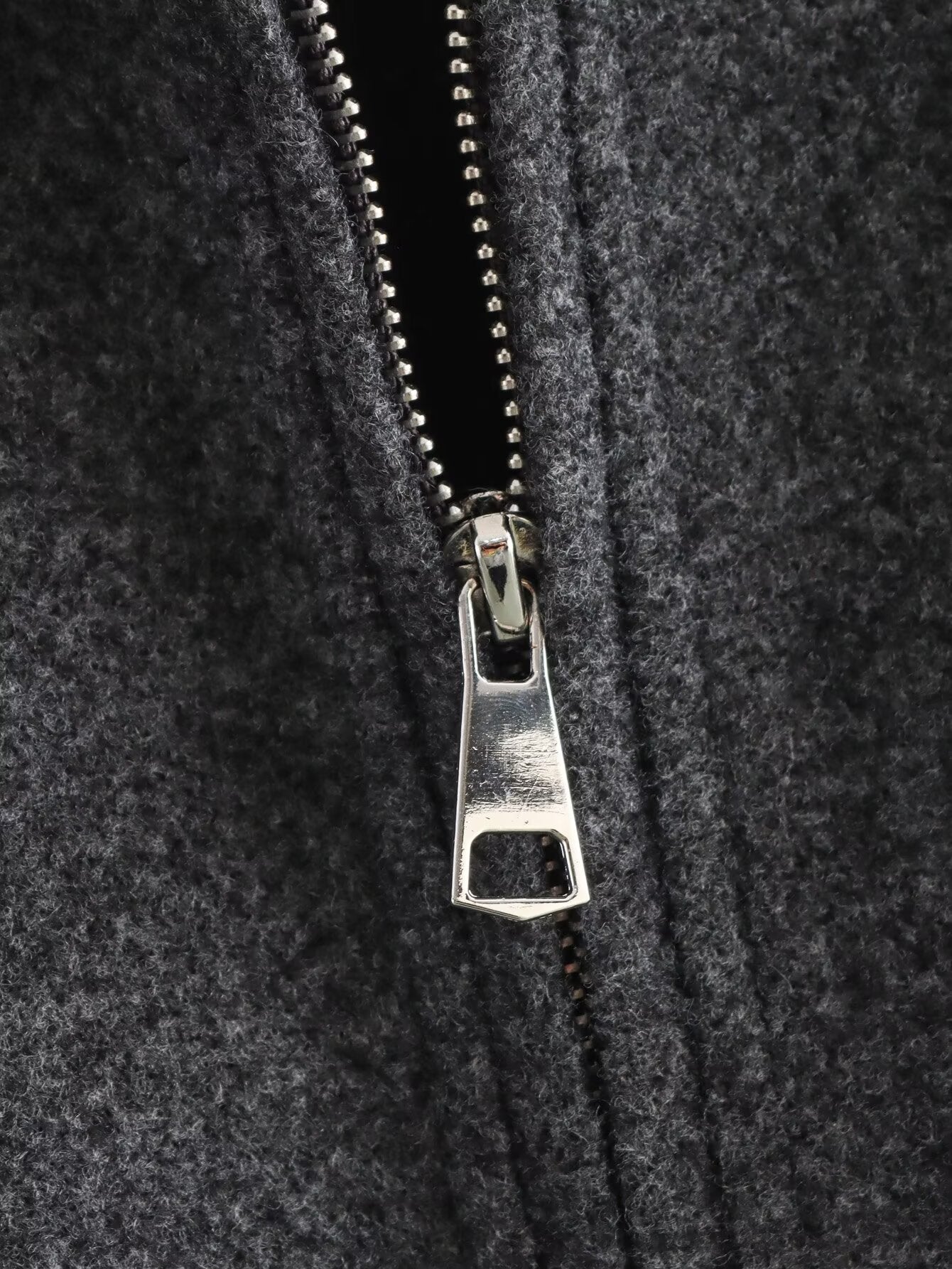 2025Autumn Fashion Three-Color Solid Wide Zipper Wool Coat Cross-Border Amazon Women's Clothing B88780