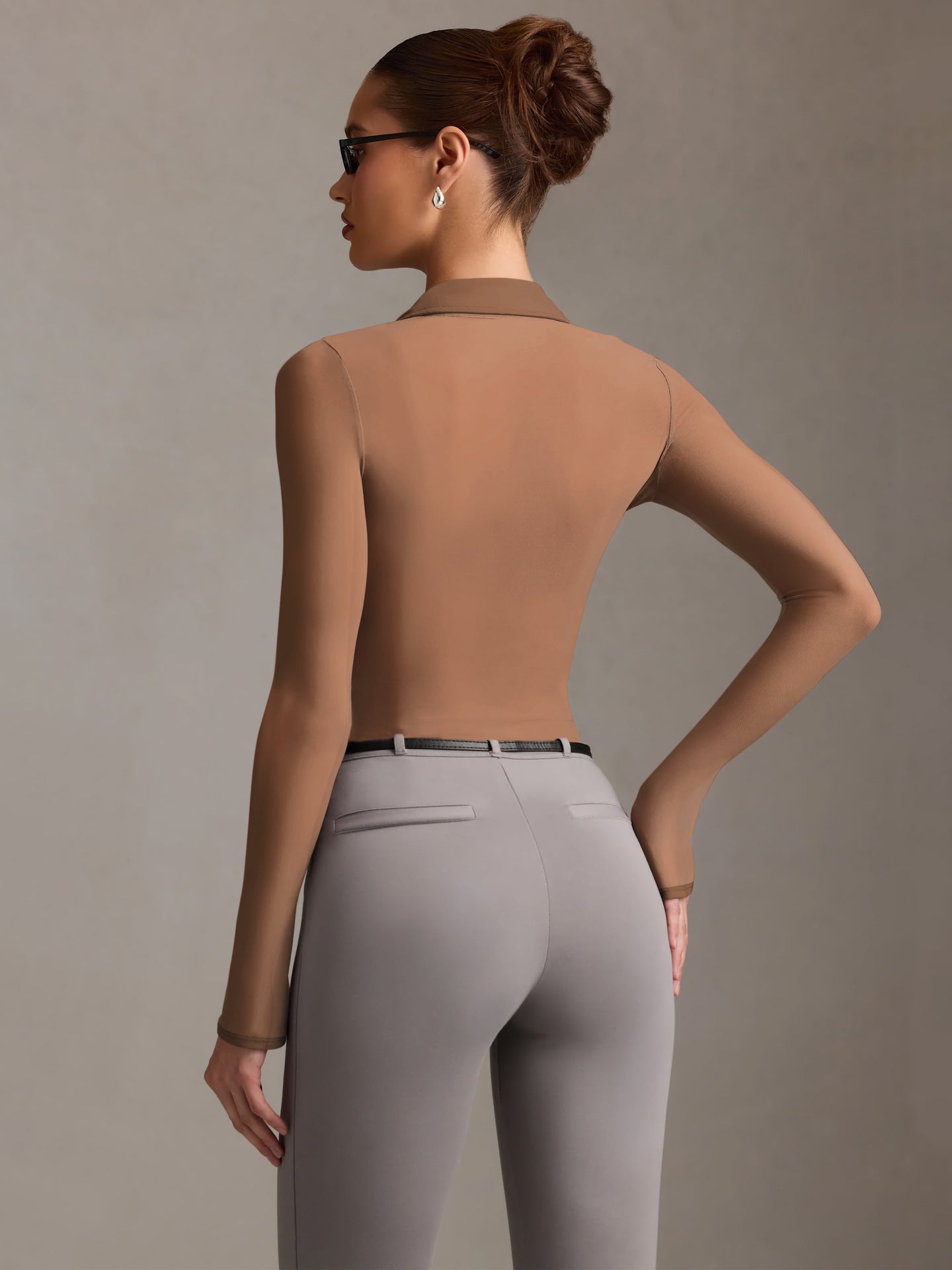 Sultyra Mesh See-through Cardigan Slim