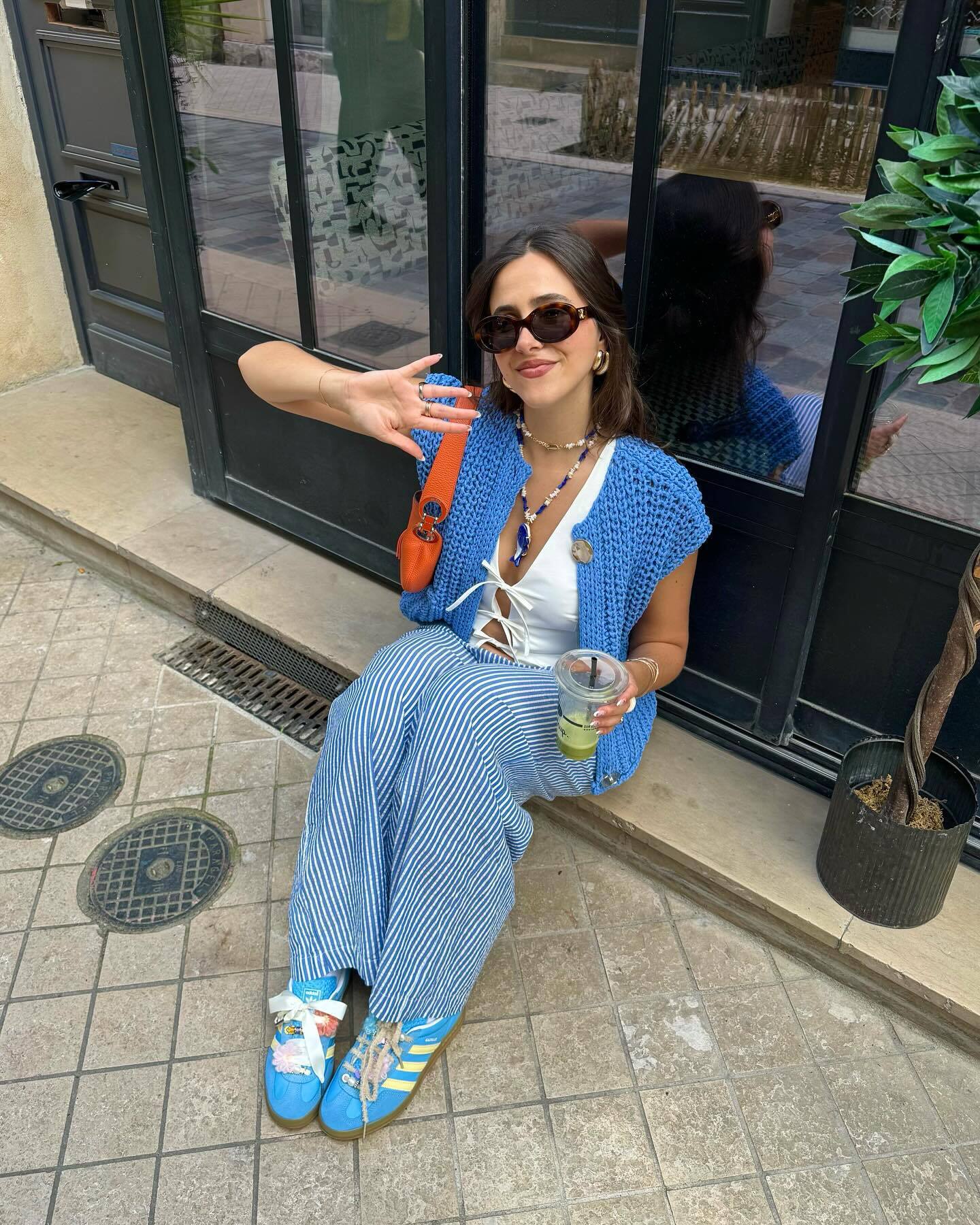 11Color Amazon2024Spring and Autumn New Women's Fashion European and American Style Pocket Sleeveless Short Knitted Cardigan Vest