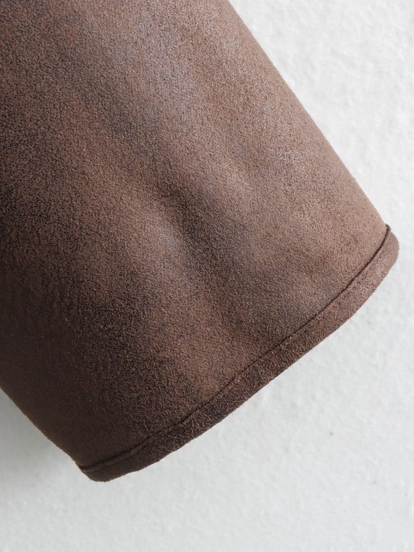 Foreign Trade Women's Clothing Wholesale2025Spring and Autumn New Casual Leather and Fur Integrated Double-Sided Jacket with Turn-Down Collar B88681