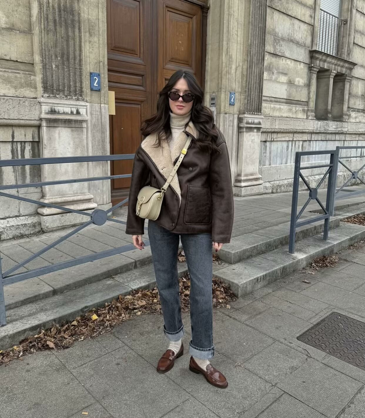 2024Autumn Fashion Turn-Down Collar Three-Color Fur Integrated Long-Sleeve Jacket Coat Cross-Border Amazon Women's Clothing B88788